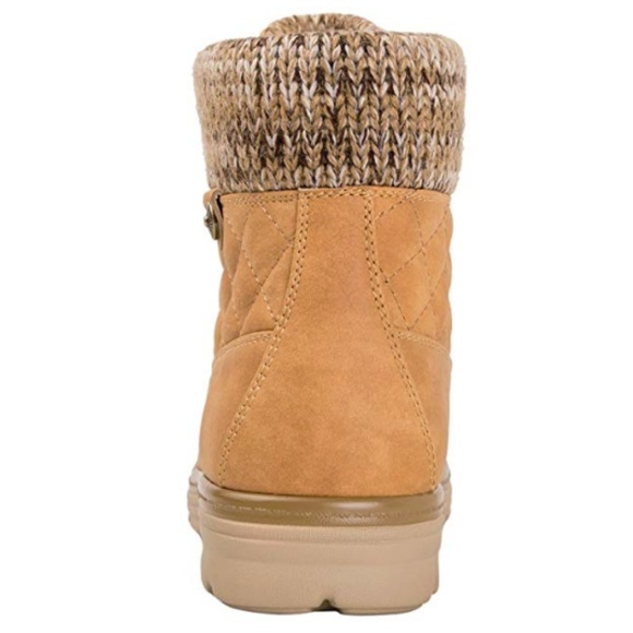 Womens "Mariah" Khaki Winter Boots - Picture 5 of 7